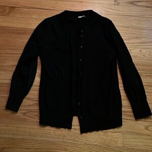 Women’s J.Crew black button down cardigan sweater.  Good condition.